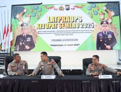 Polresta Banyuwangi Gelar Latihan  Pra Operasi Ketupat  Semeru 2025
